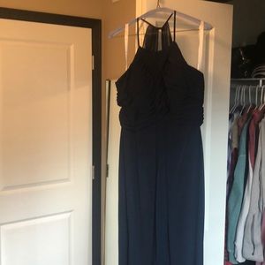 Navy floor length gown
